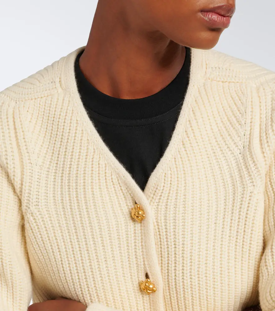 Bottega Veneta Ribbed-knit wool and cashmere cardigan | Thumbnail 7 Bottega Veneta Ribbed-knit wool and cashmere cardigan | Thumbnail 7