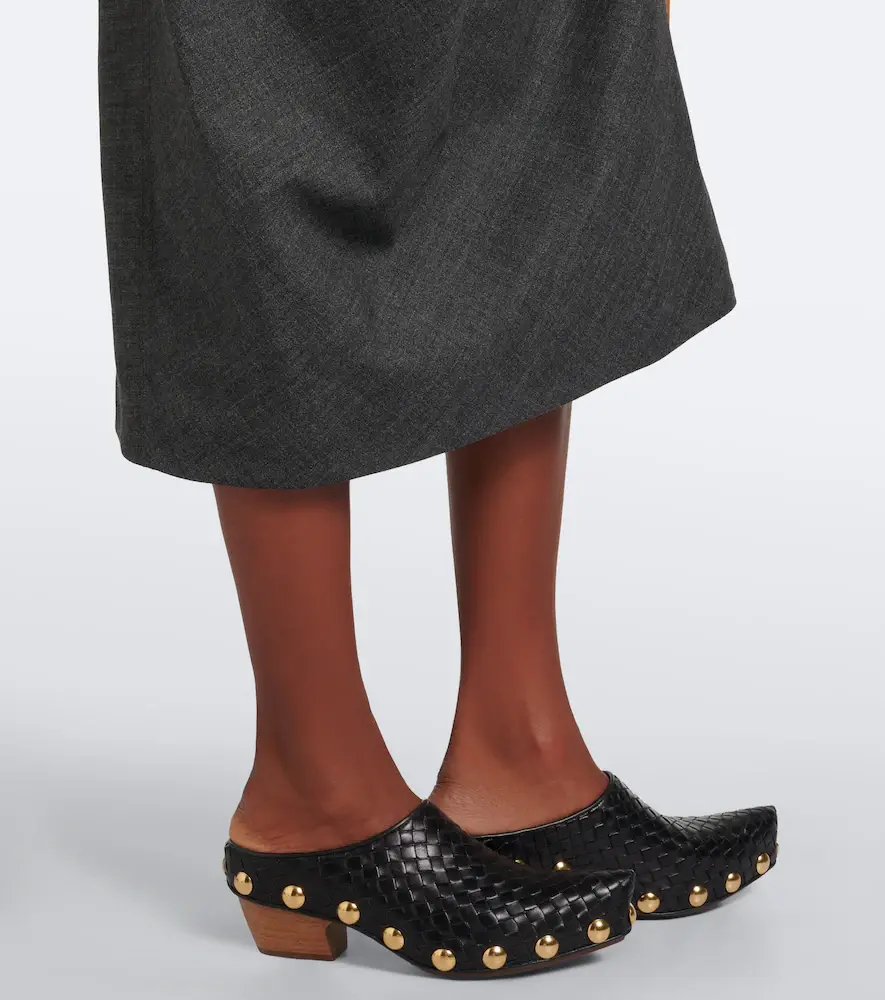 Bottega Veneta Belted draped wool midi dress | Thumbnail 4
