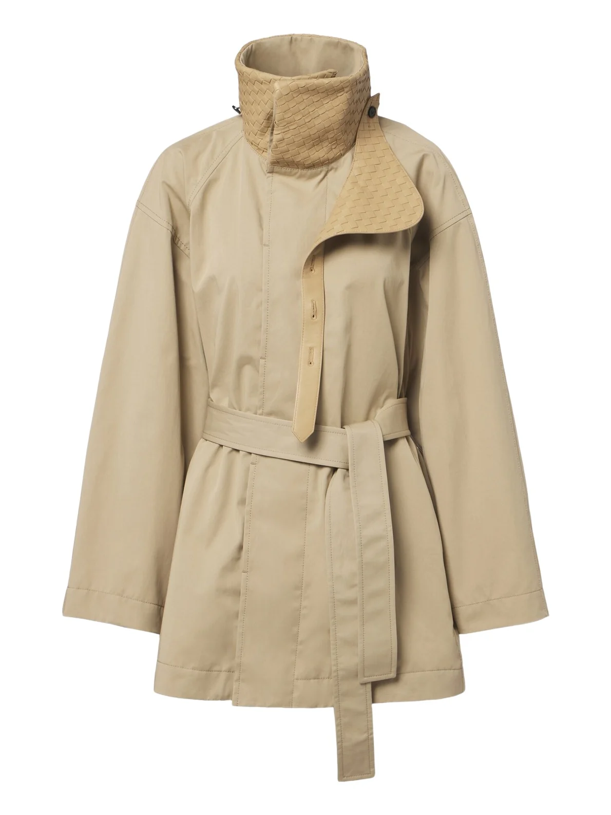 Bottega Veneta Intrecciato cotton trench coat