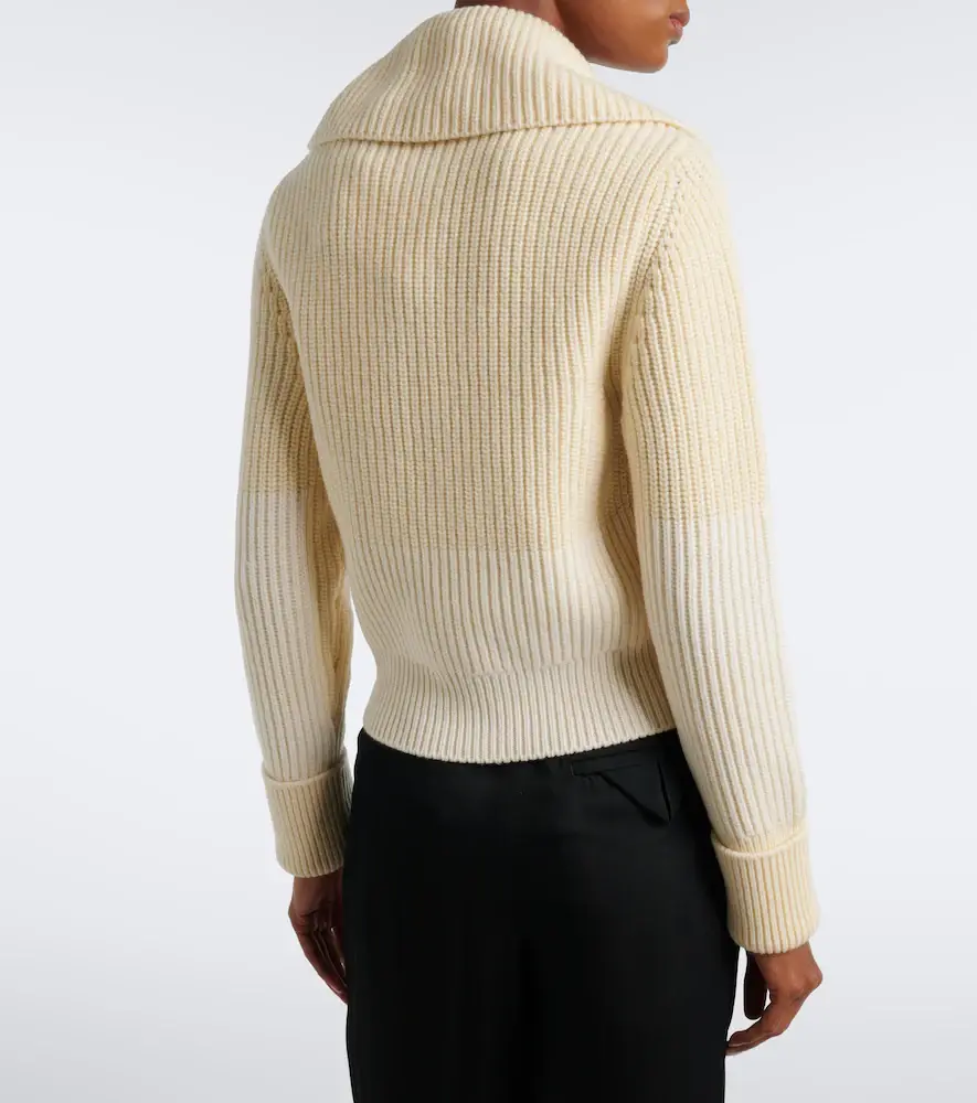 Bottega Veneta Ribbed-knit wool and cashmere sweater | Thumbnail 3 Bottega Veneta Ribbed-knit wool and cashmere sweater | Thumbnail 3