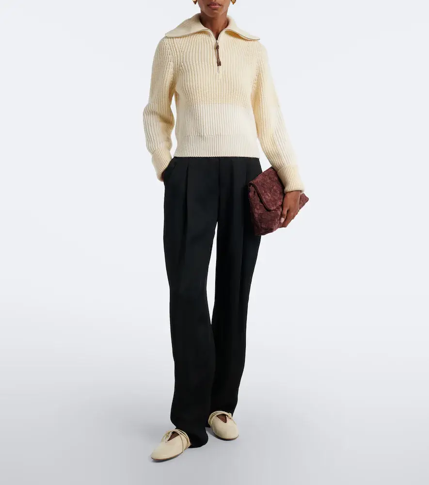 Bottega Veneta Ribbed-knit wool and cashmere sweater | Thumbnail 4 Bottega Veneta Ribbed-knit wool and cashmere sweater | Thumbnail 4