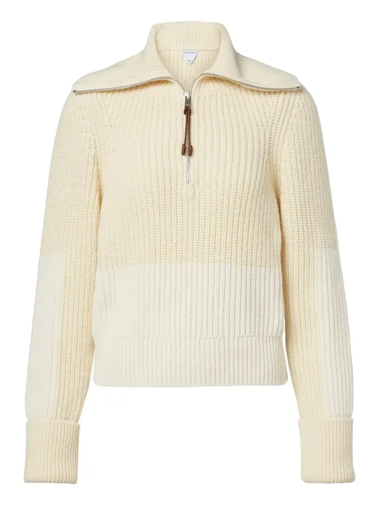 Ribbed-knit wool and cashmere sweater Ribbed-knit wool and cashmere sweater