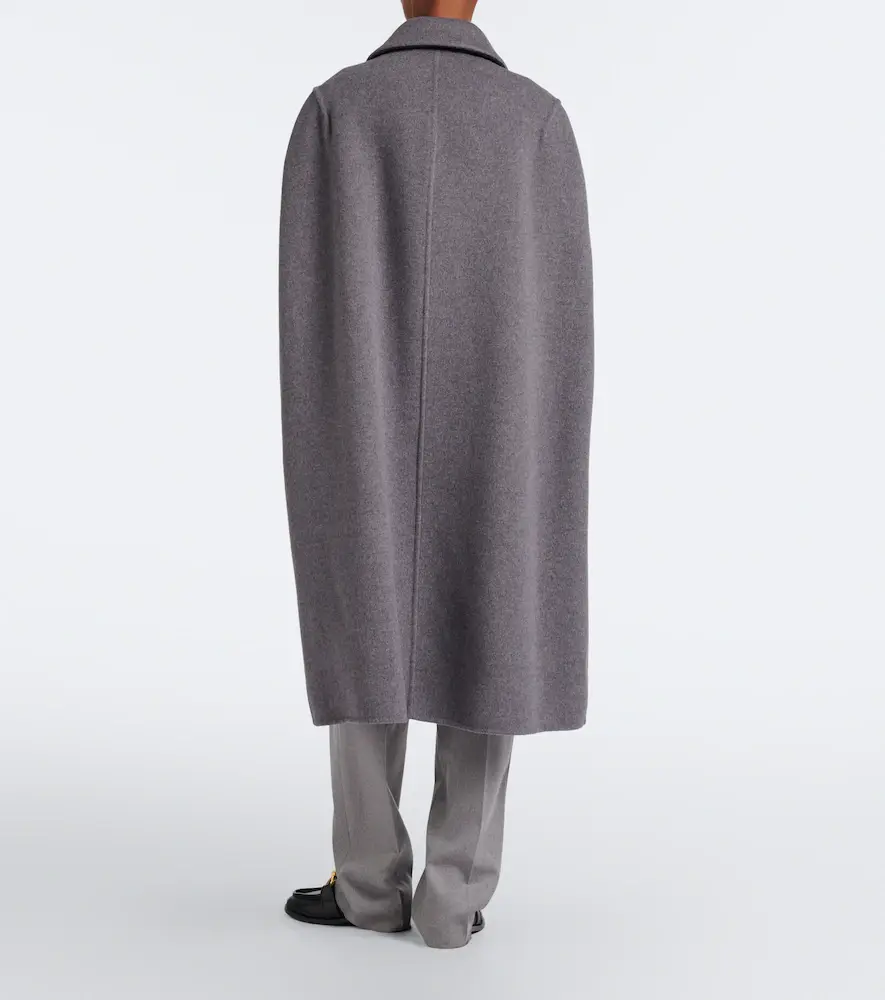 Bottega Veneta Intrecciato wool and cashmere cape | Thumbnail 5