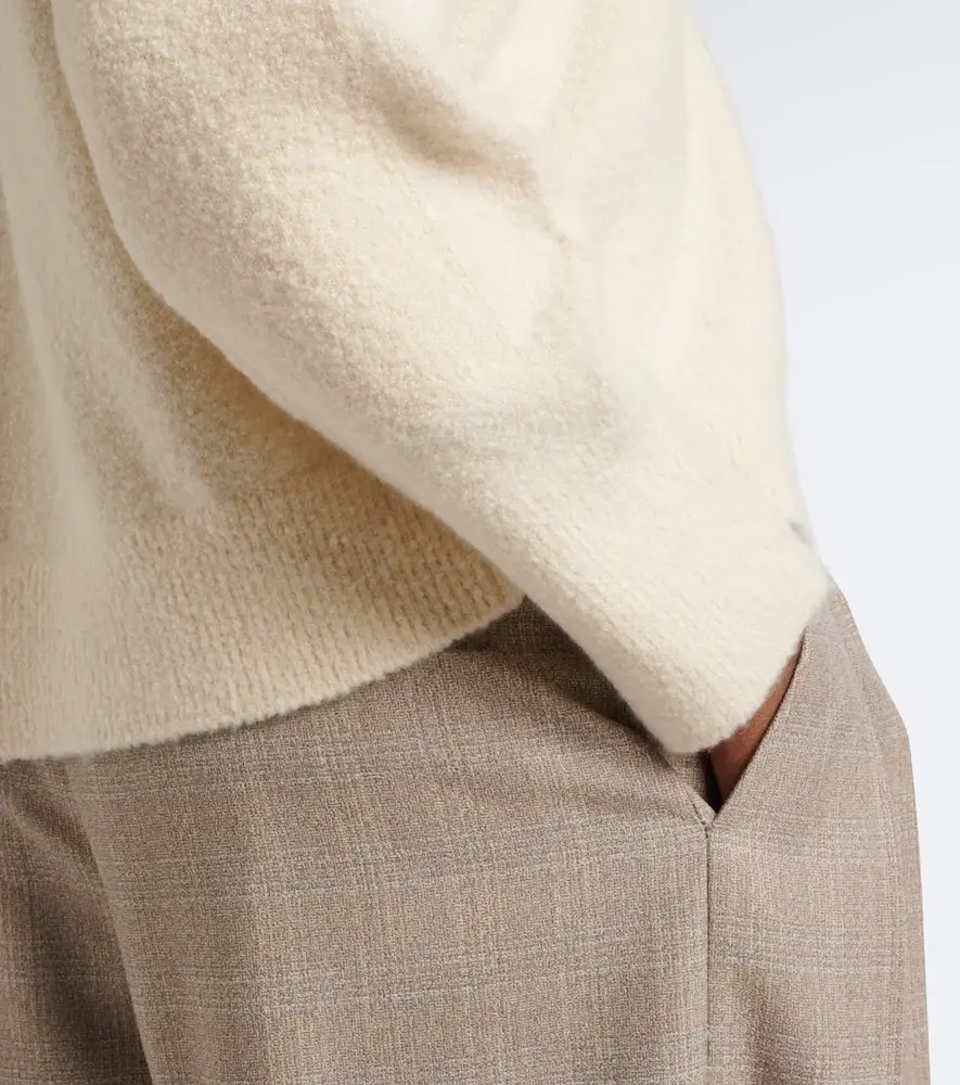 Bottega Veneta Embellished cashmere, wool, and silk cardigan | Thumbnail 4