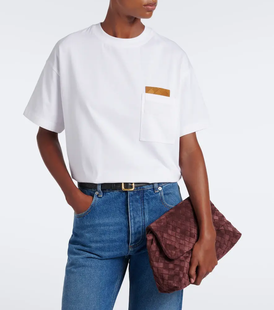 Bottega Veneta Intrecciato cotton jersey T-shirt | Thumbnail 2 Bottega Veneta Intrecciato cotton jersey T-shirt | Thumbnail 2