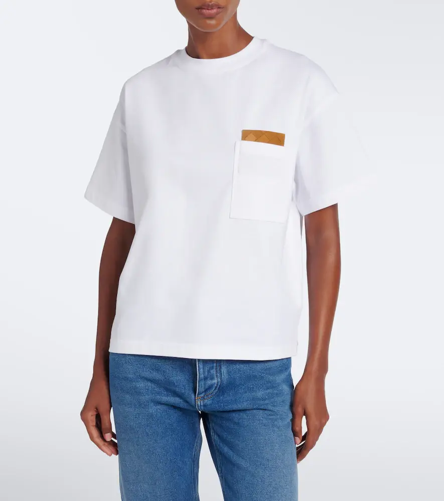 Bottega Veneta Intrecciato cotton jersey T-shirt | Thumbnail 4 Bottega Veneta Intrecciato cotton jersey T-shirt | Thumbnail 4
