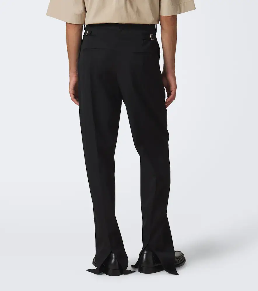 Bottega Veneta Wool grain de poudre straight pants | Thumbnail 4 Bottega Veneta Wool grain de poudre straight pants | Thumbnail 4