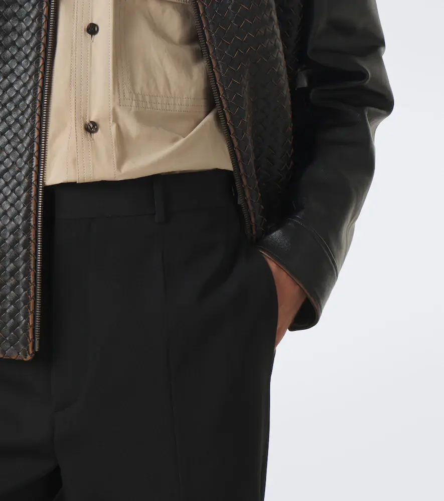 Bottega Veneta Wool grain de poudre straight pants | Thumbnail 5 Bottega Veneta Wool grain de poudre straight pants | Thumbnail 5