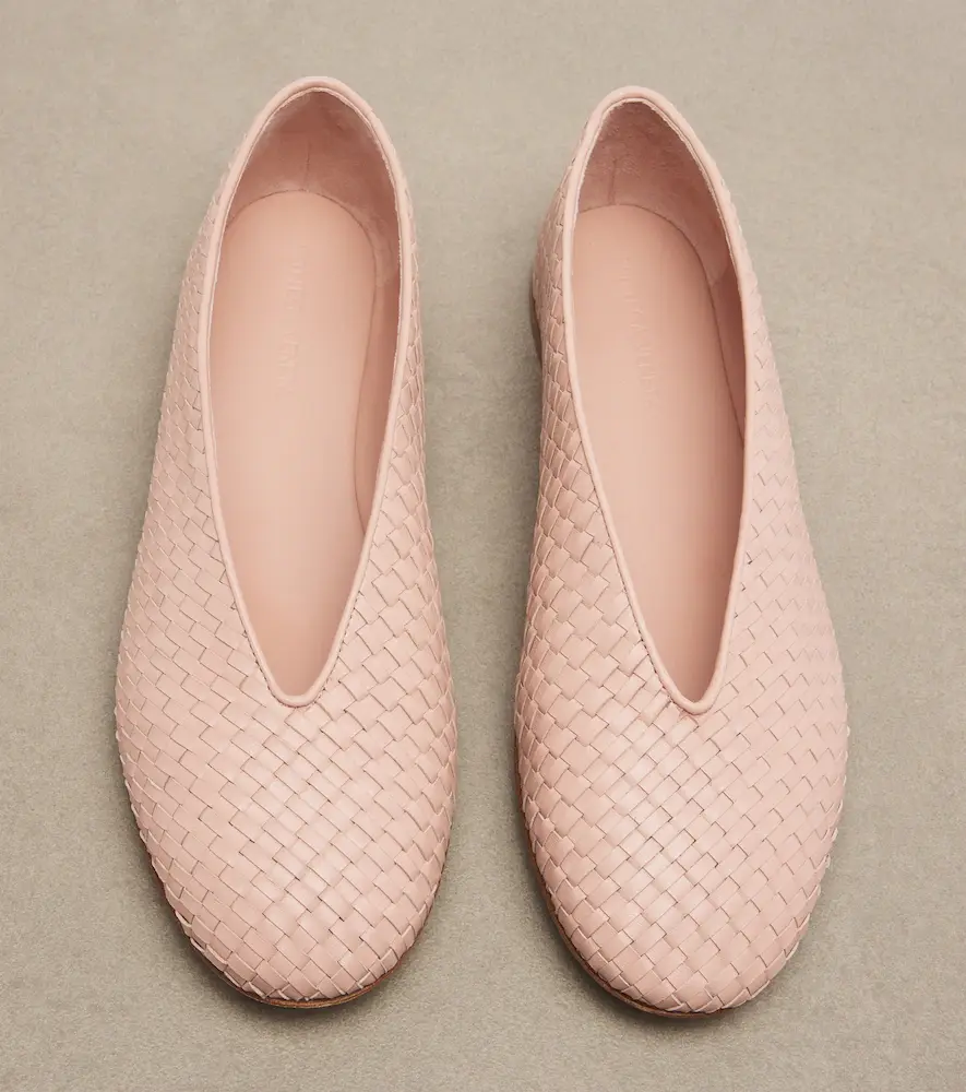 Bottega Veneta Rosa Intrecciato leather ballet flat | Thumbnail 4