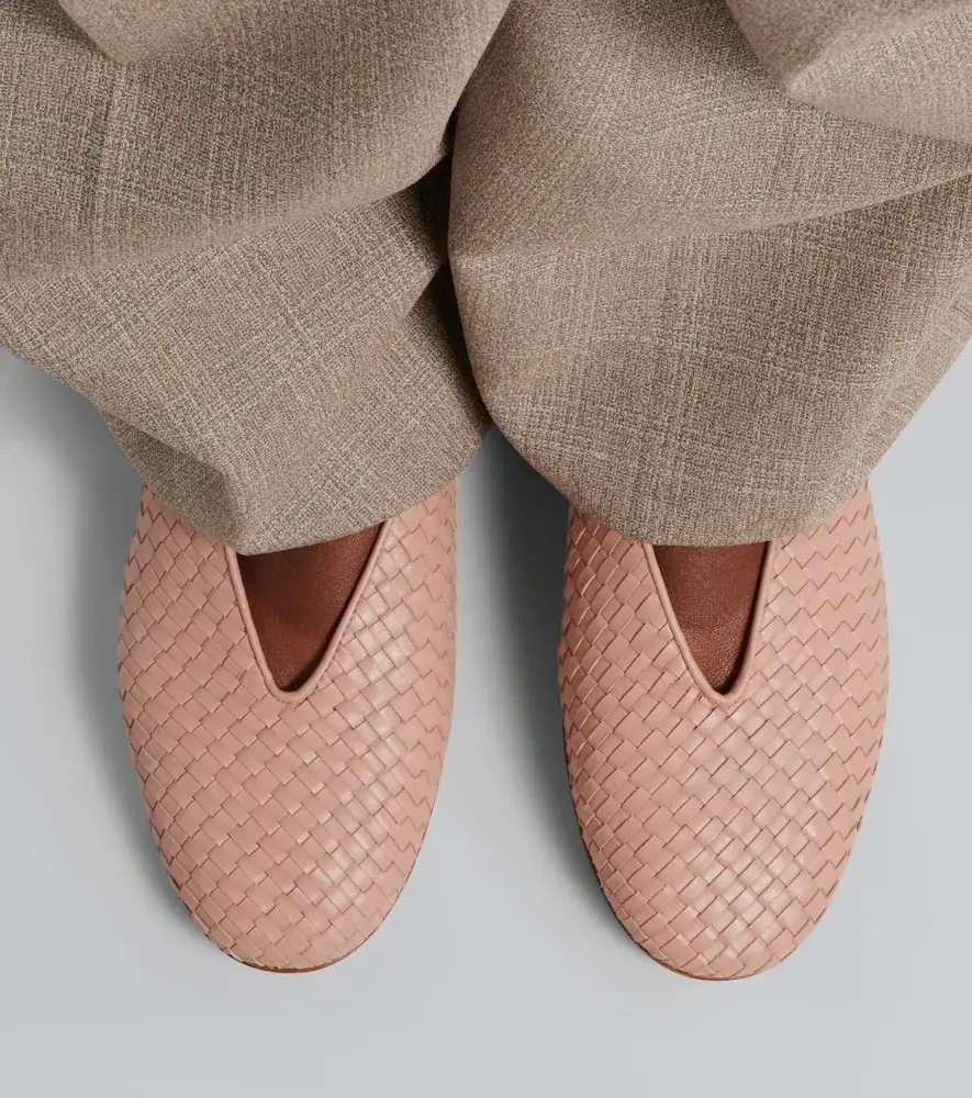 Bottega Veneta Rosa Intrecciato leather ballet flat | Thumbnail 6