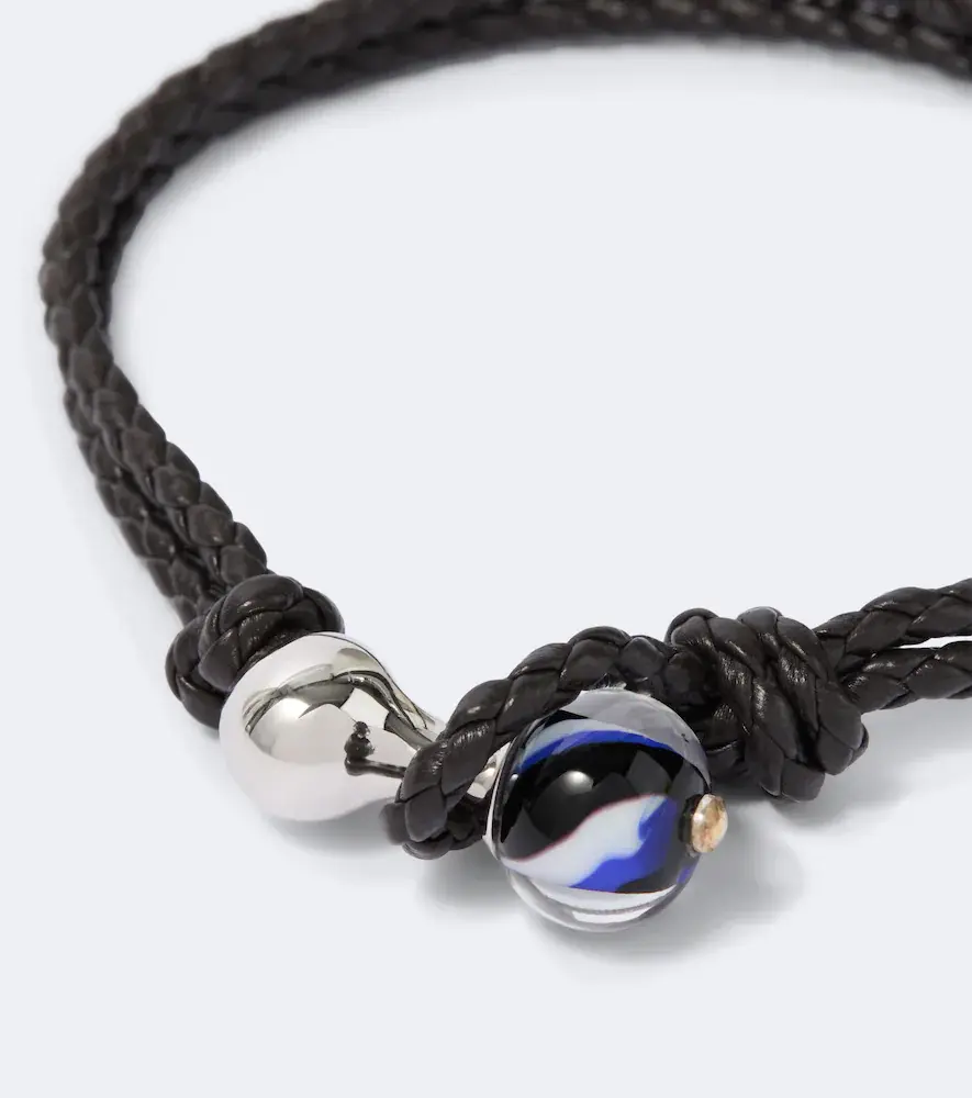 Bottega Veneta Knot sterling silver and leather bracelet | Thumbnail 3 Bottega Veneta Knot sterling silver and leather bracelet | Thumbnail 3