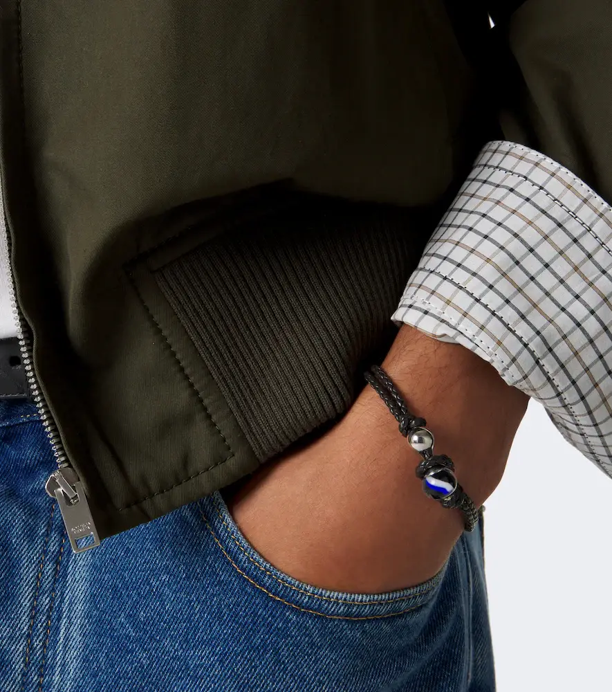 Bottega Veneta Knot sterling silver and leather bracelet | Thumbnail 4 Bottega Veneta Knot sterling silver and leather bracelet | Thumbnail 4