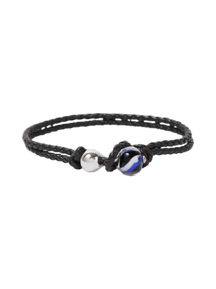 Knot sterling silver and leather bracelet Knot sterling silver and leather bracelet