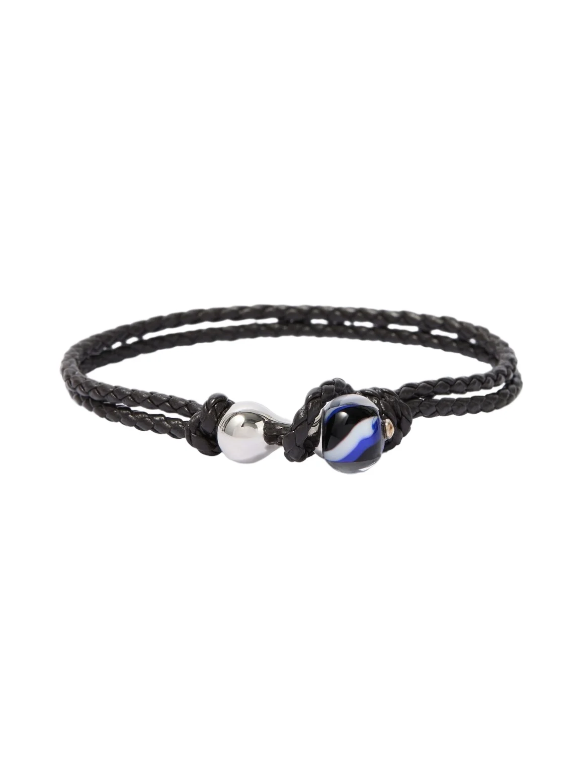 Knot sterling silver and leather bracelet Knot sterling silver and leather bracelet