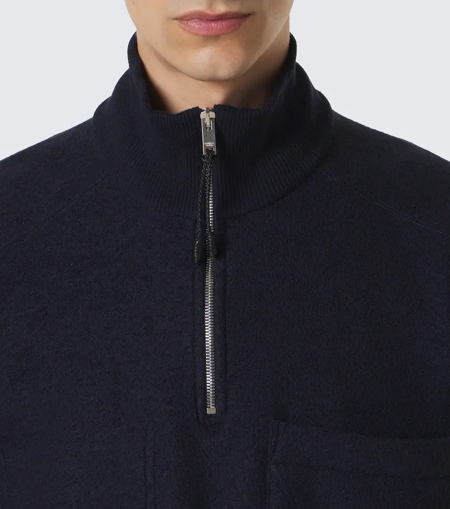 Bottega Veneta Wool bouclé half-zip sweater | Thumbnail 3 Bottega Veneta Wool bouclé half-zip sweater | Thumbnail 3