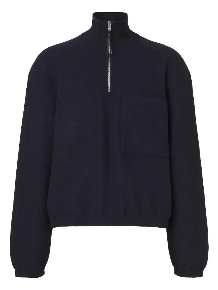 Bottega Veneta Wool bouclé half-zip sweater