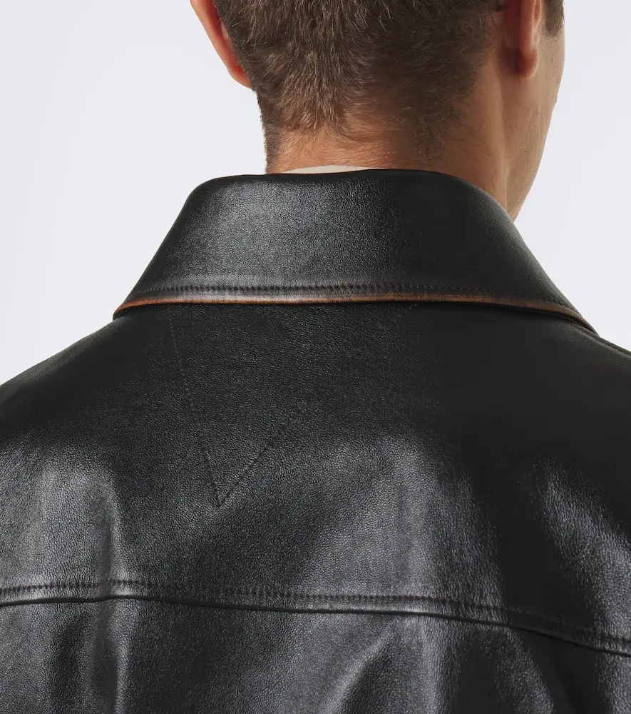 Bottega Veneta Intrecciato leather jacket | Thumbnail 6 Bottega Veneta Intrecciato leather jacket | Thumbnail 6