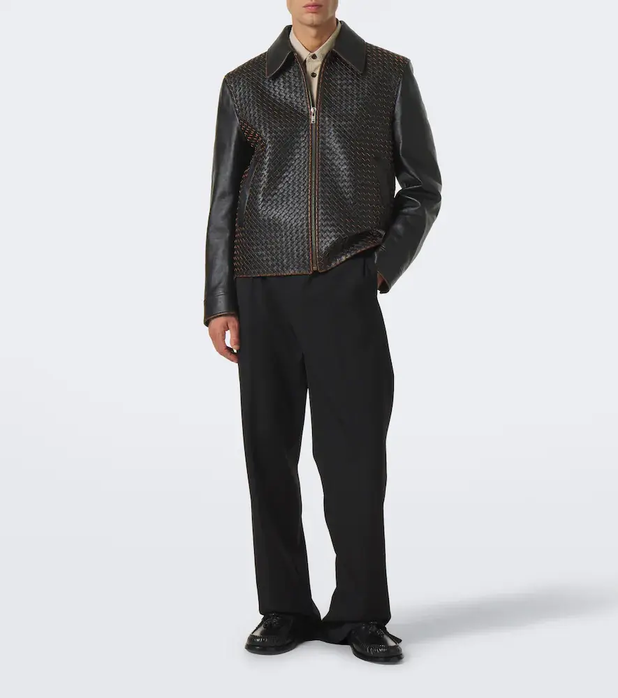 Bottega Veneta Intrecciato leather jacket | Thumbnail 7 Bottega Veneta Intrecciato leather jacket | Thumbnail 7