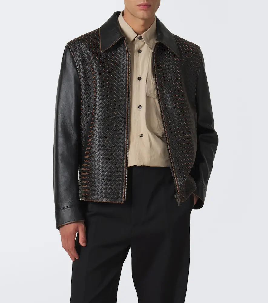 Bottega Veneta Intrecciato leather jacket | Thumbnail 8 Bottega Veneta Intrecciato leather jacket | Thumbnail 8