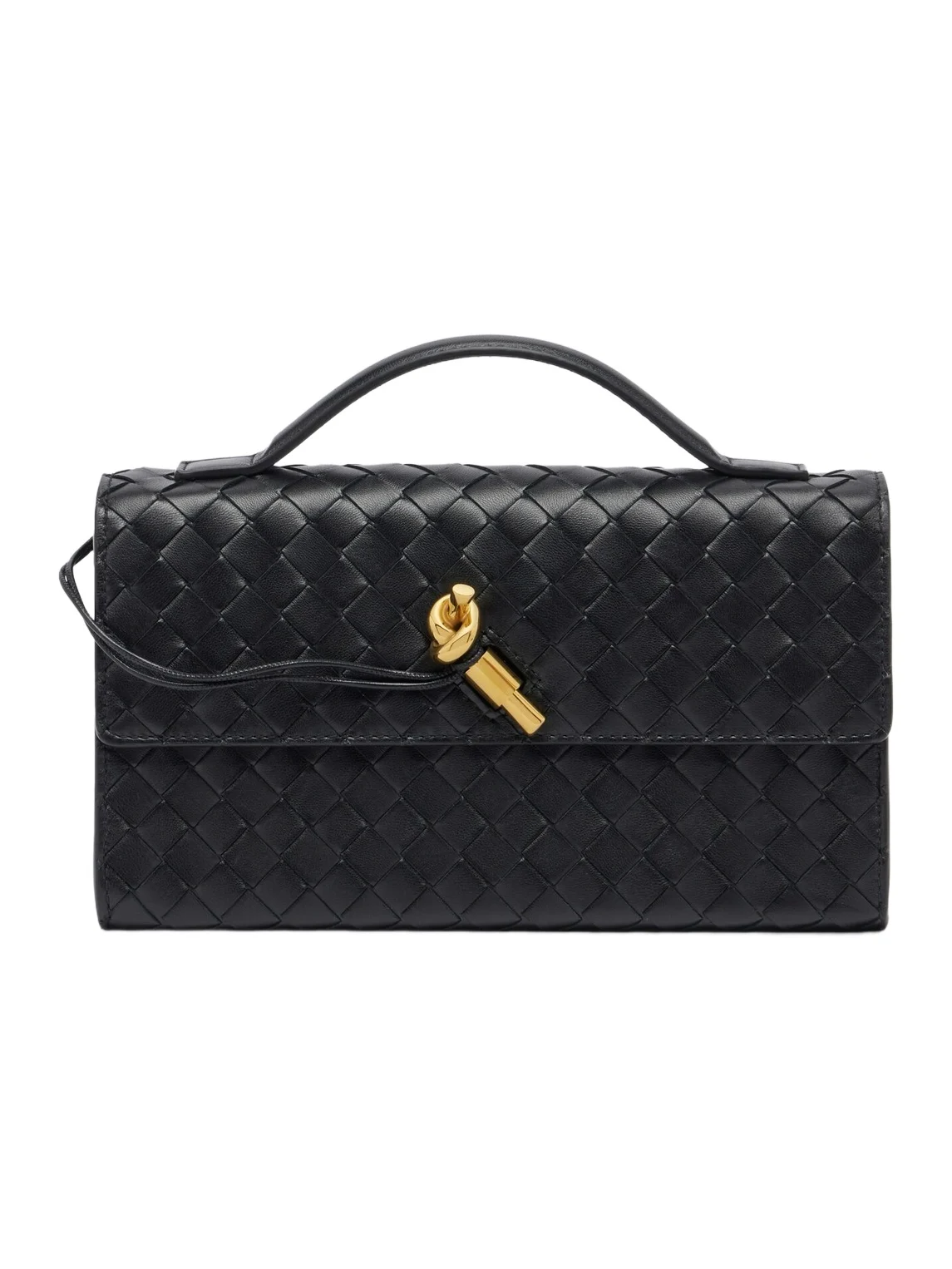 Andiamo 25 Intrecciato leather clutch