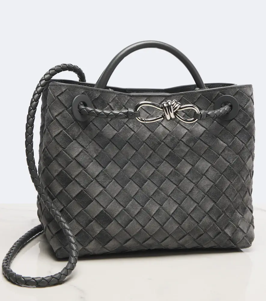 Bottega Veneta Andiamo Small suede top-handle bag | Thumbnail 2