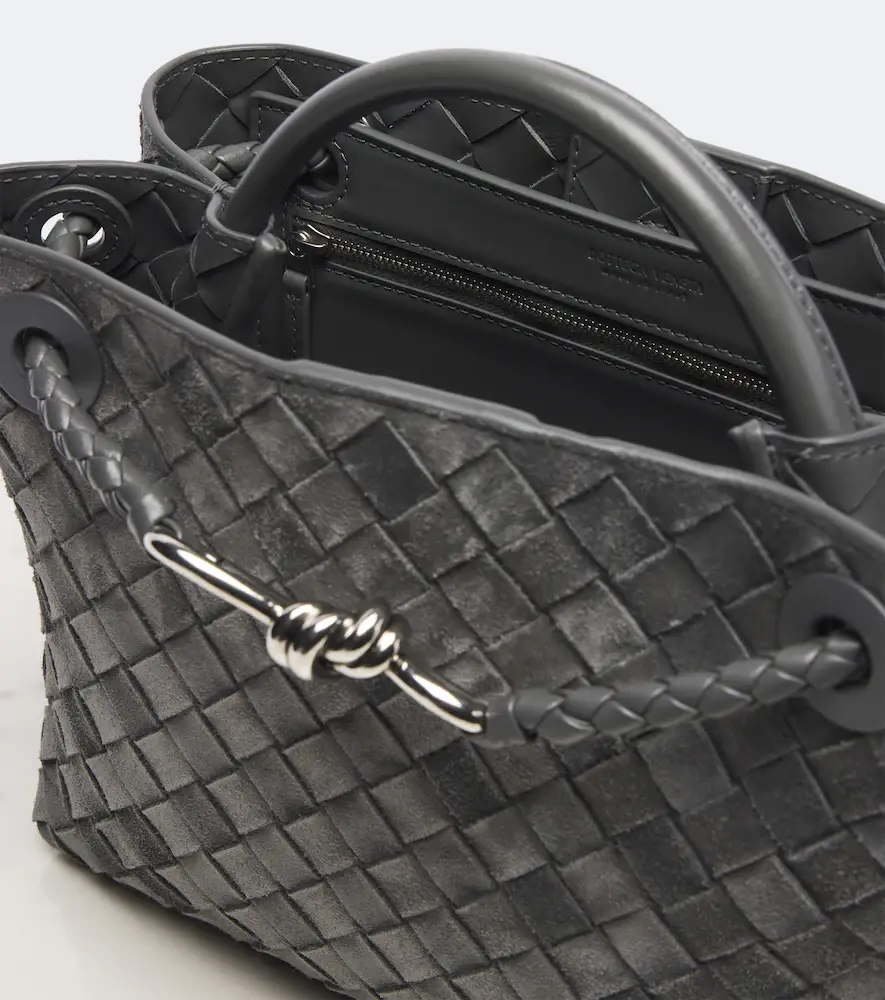 Bottega Veneta Andiamo Small suede top-handle bag | Thumbnail 3