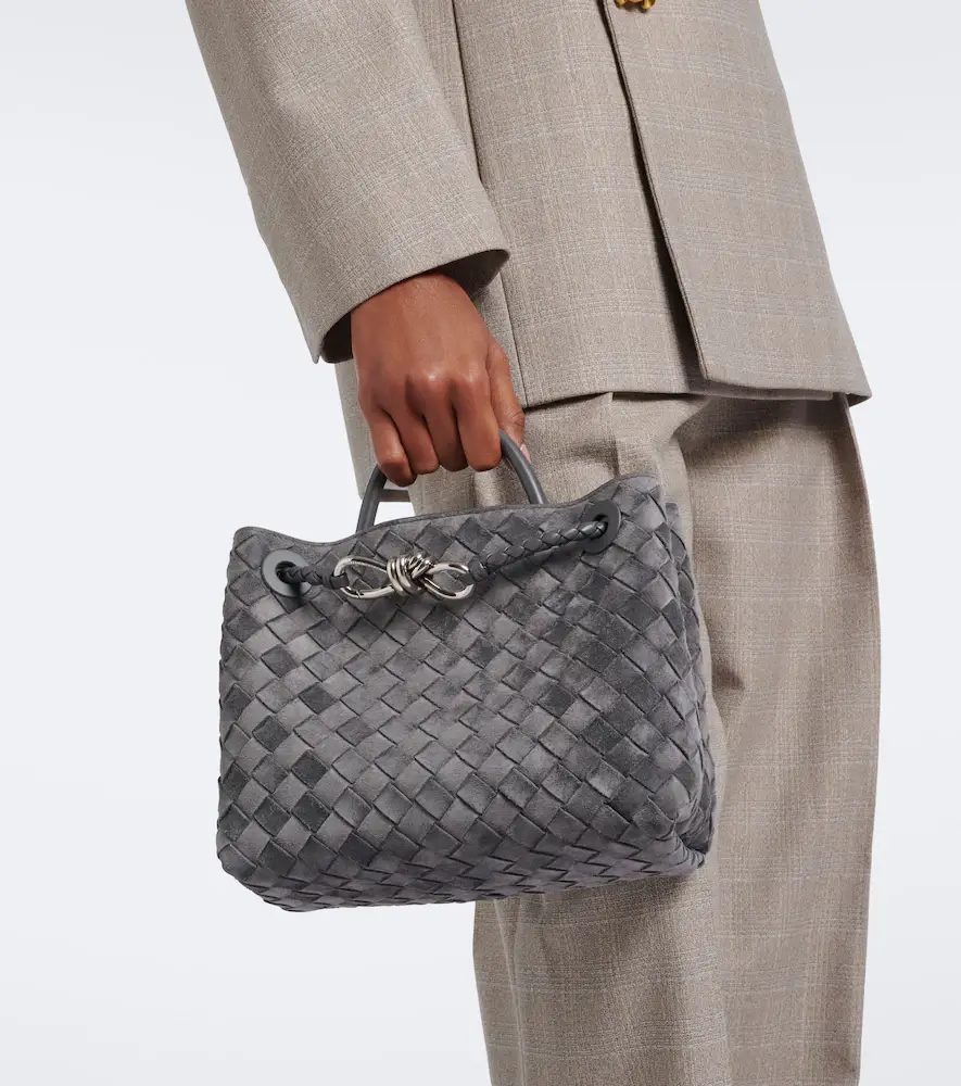 Bottega Veneta Andiamo Small suede top-handle bag | Thumbnail 7