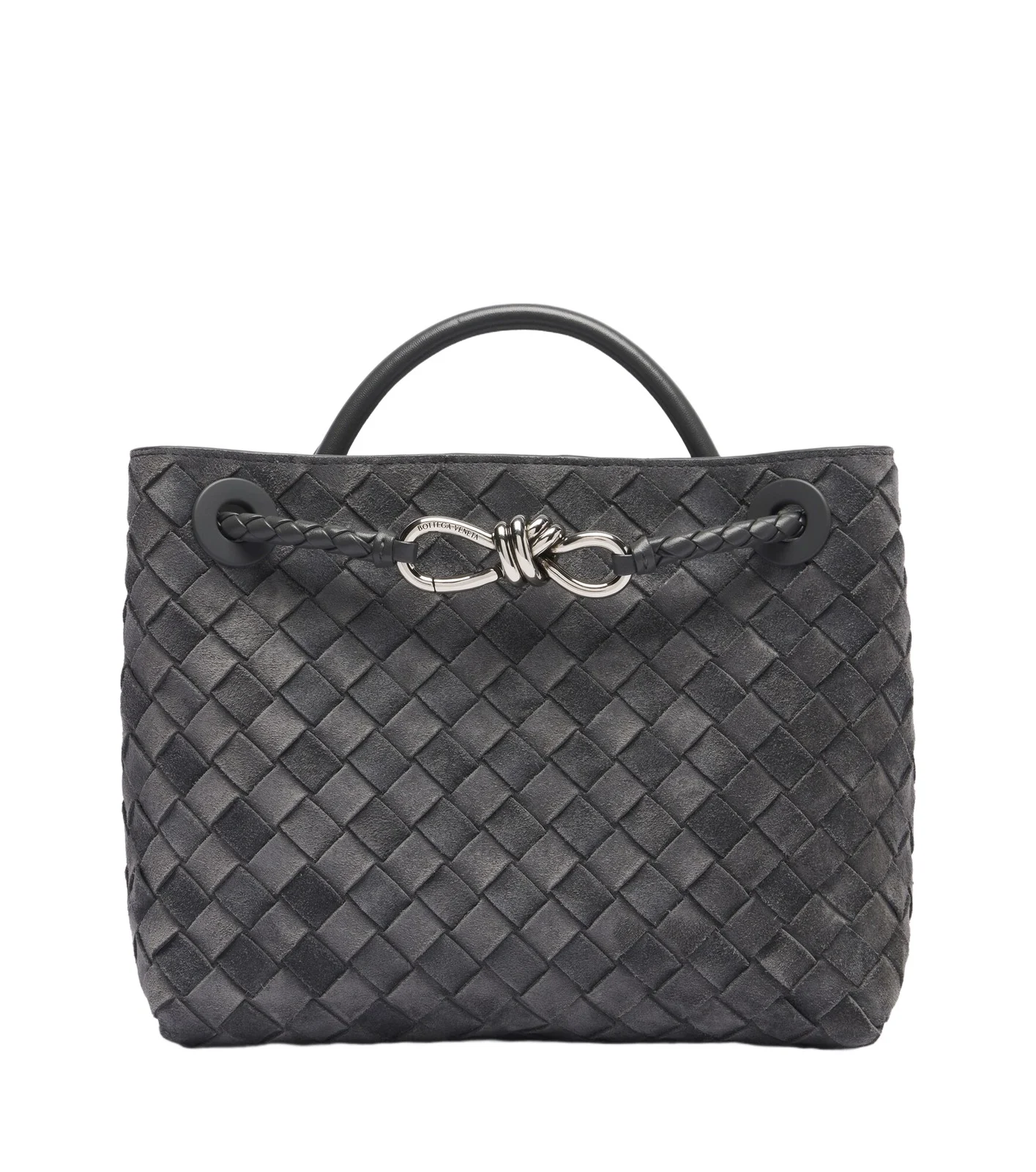Andiamo Small suede top-handle bag