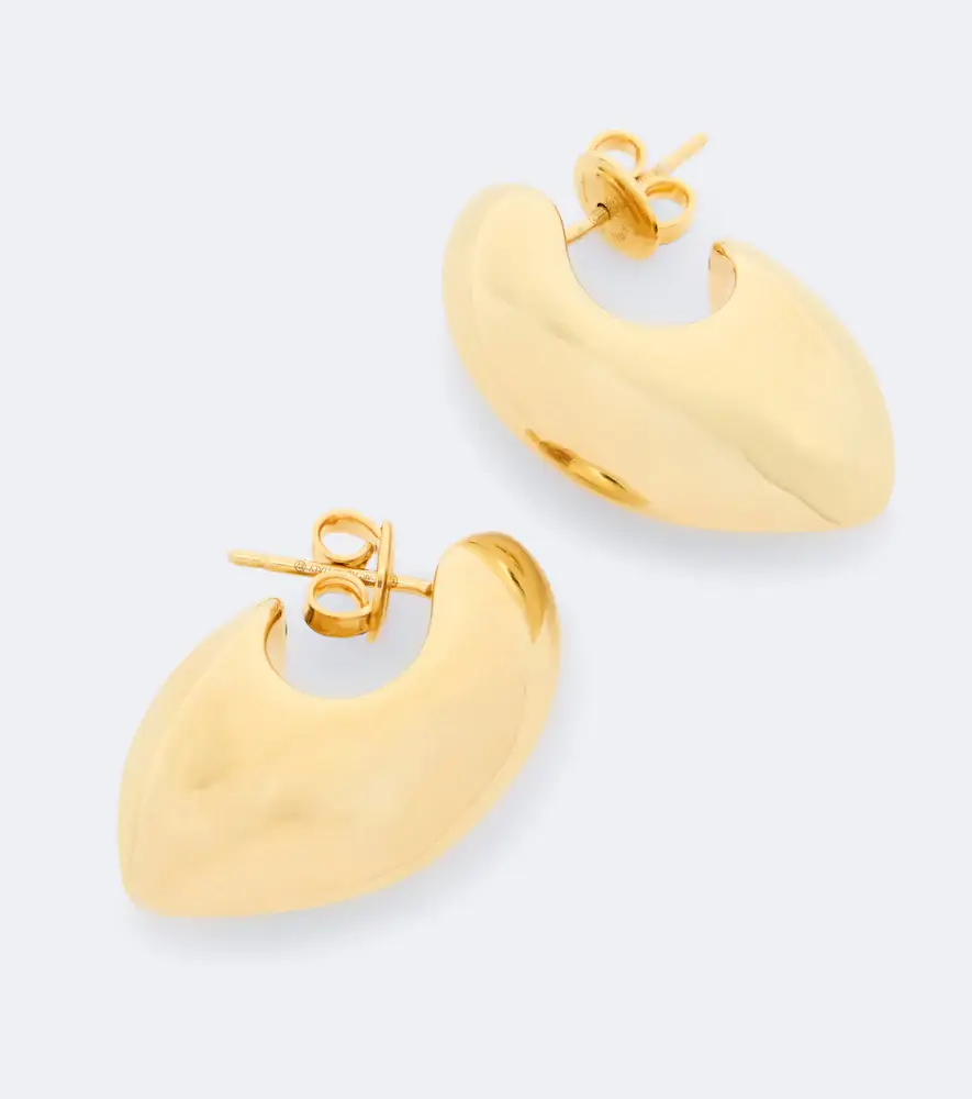 Bottega Veneta Claw Small gold-plated earrings | Thumbnail 2