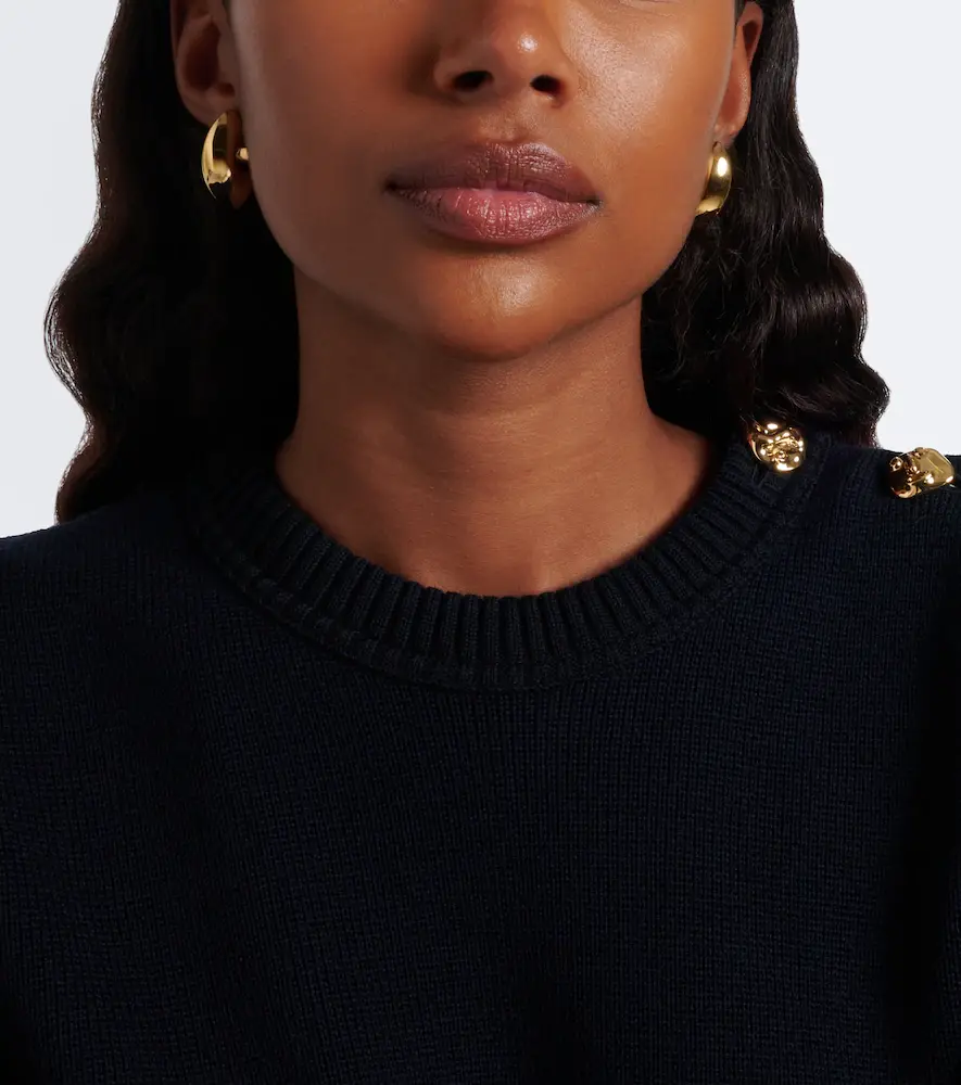 Bottega Veneta Claw Small gold-plated earrings | Thumbnail 6