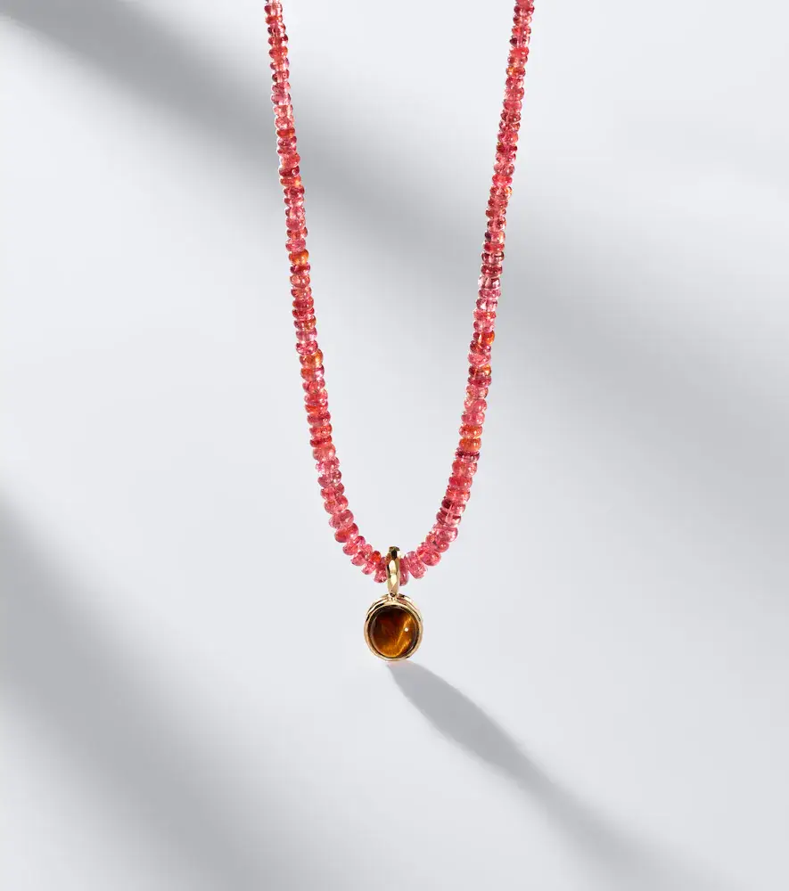 Octavia Elizabeth 18kt gold beaded necklace with spinels and tiger's eye | Thumbnail 6 Octavia Elizabeth 18kt gold beaded necklace with spinels and tiger's eye | Thumbnail 6