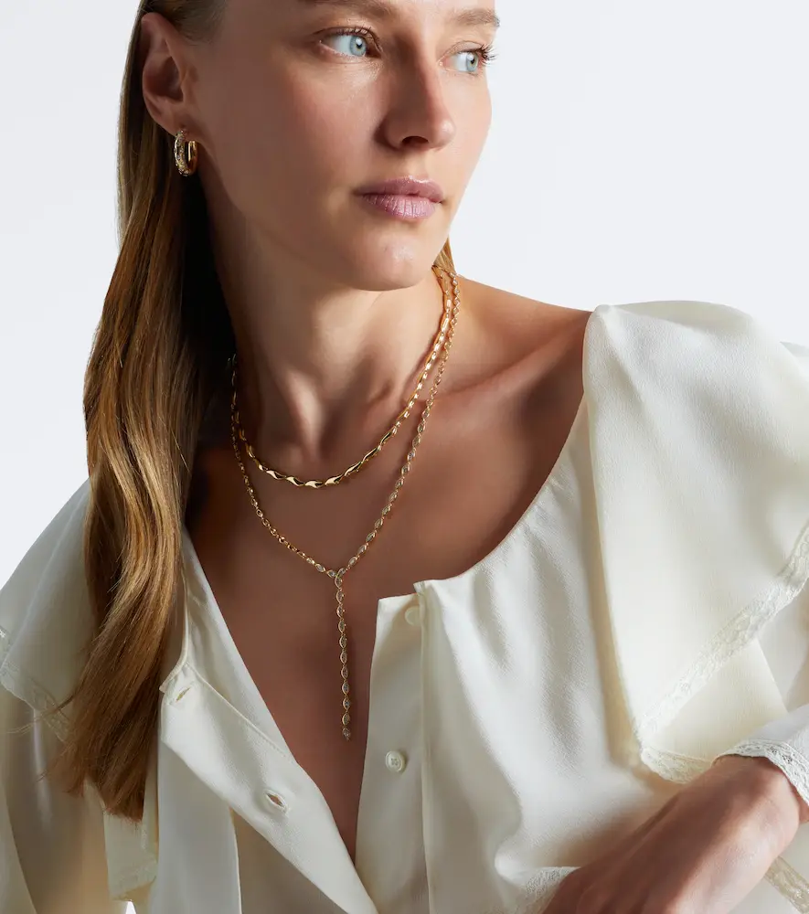 Anita Ko 18kt gold necklace with diamonds | Thumbnail 5
