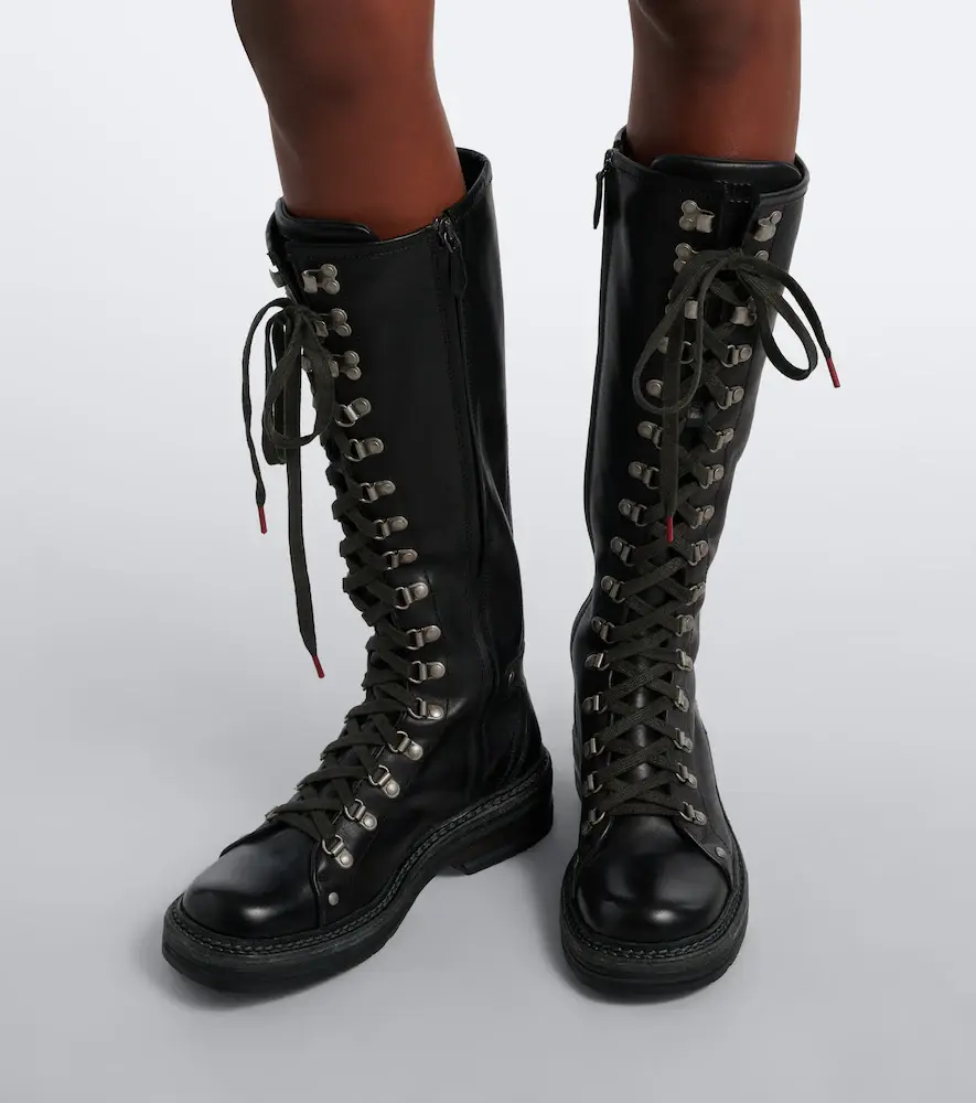 Miu Miu Leather lace-up boots | Thumbnail 5 Miu Miu Leather lace-up boots | Thumbnail 5