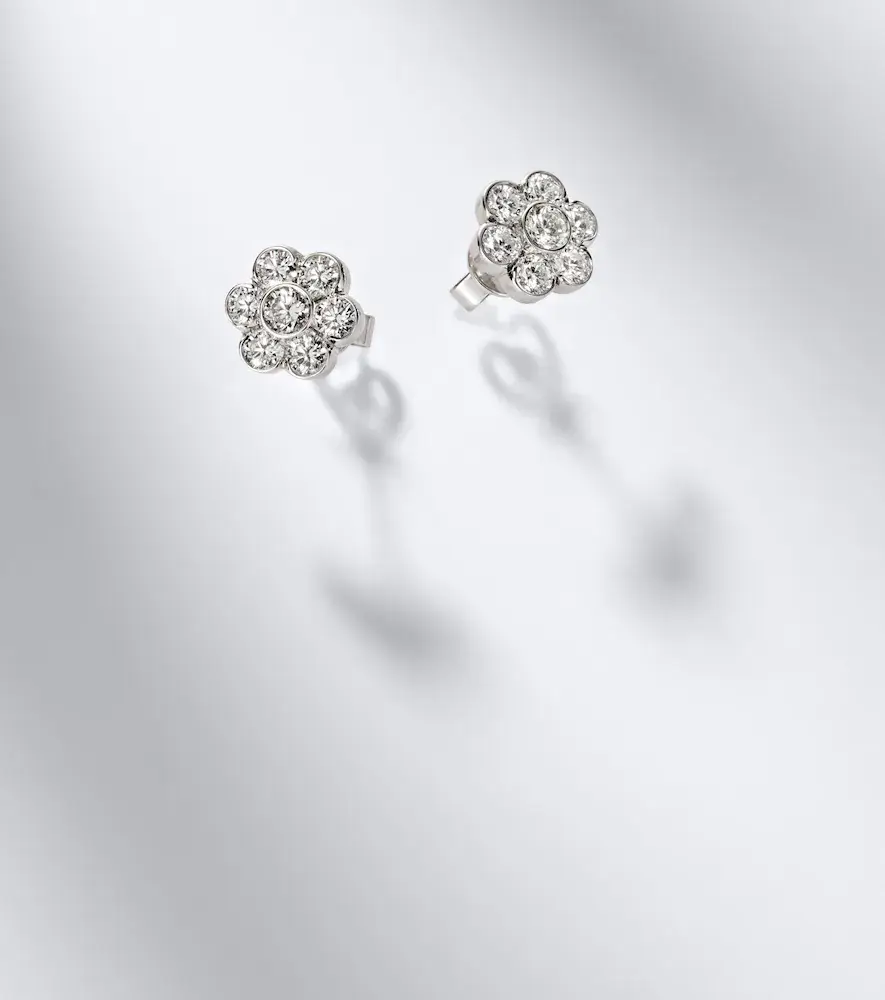 Anita Ko Flora 18kt white gold earrings with diamonds | Thumbnail 5 Anita Ko Flora 18kt white gold earrings with diamonds | Thumbnail 5