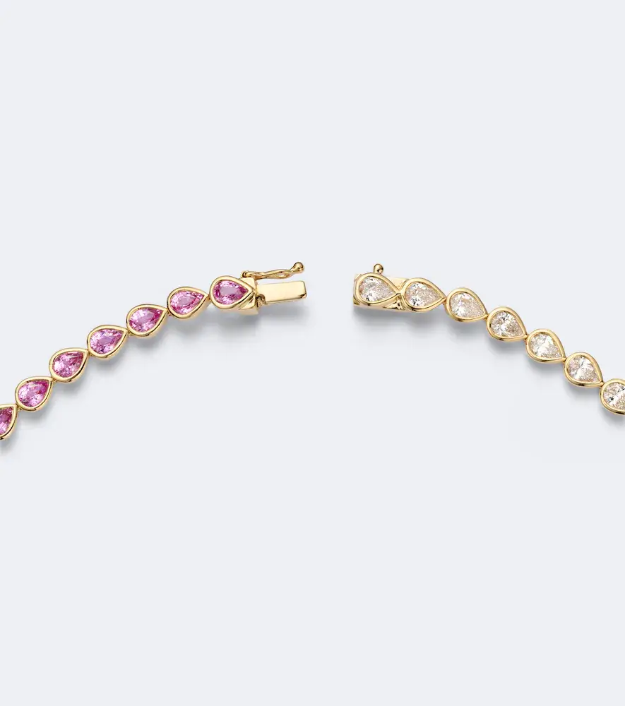Anita Ko 18kt gold choker with sapphires and diamonds | Thumbnail 2