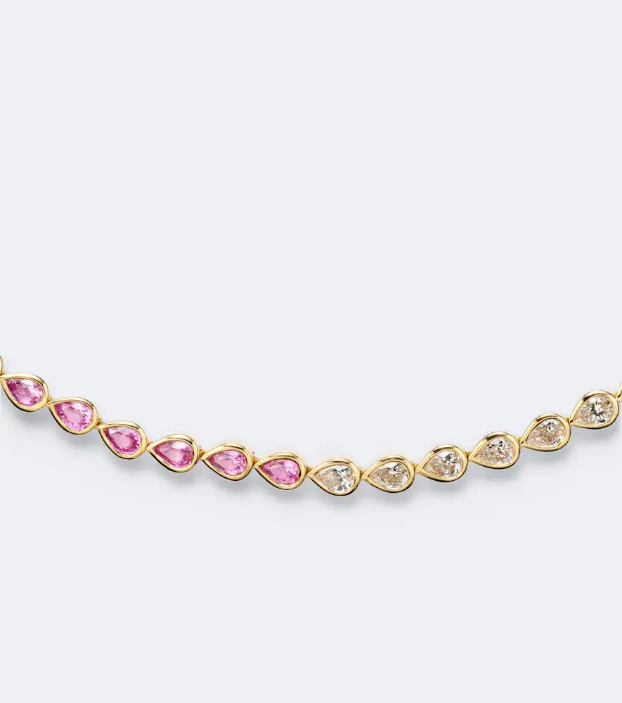 Anita Ko 18kt gold choker with sapphires and diamonds | Thumbnail 3