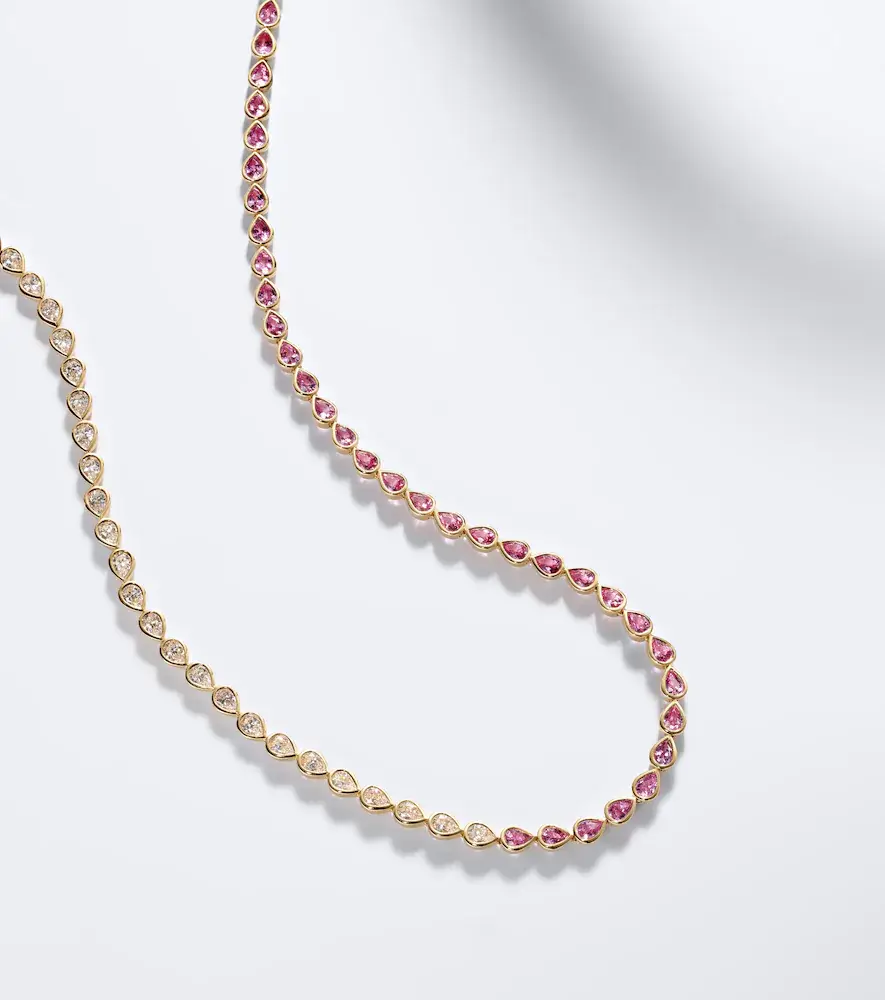Anita Ko 18kt gold choker with sapphires and diamonds | Thumbnail 6