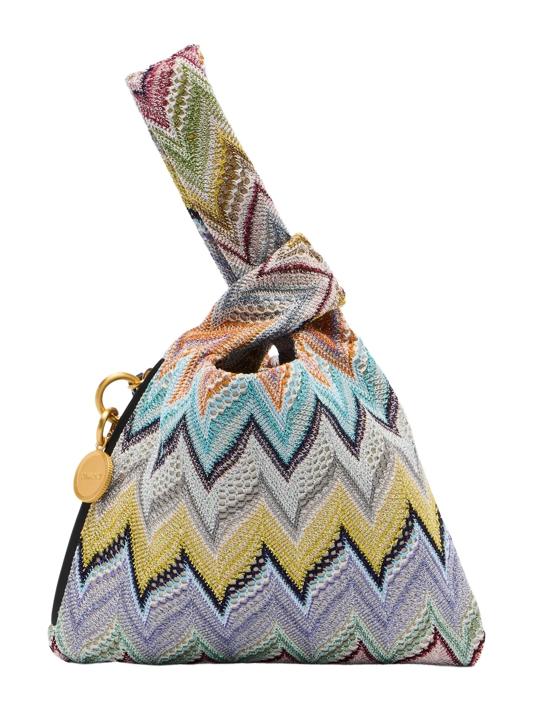 Missoni Zigzag jacquard lamé top-handle bag