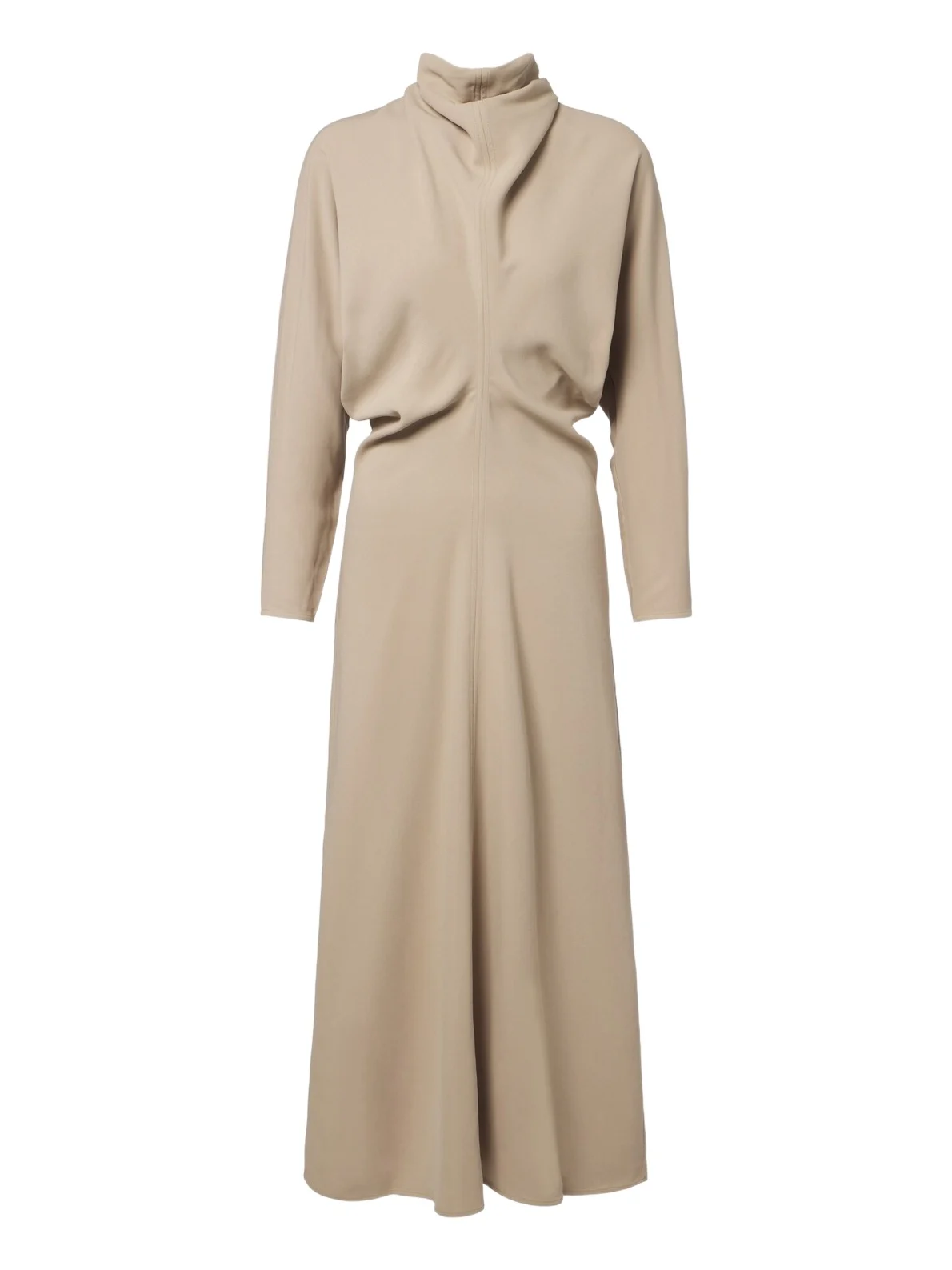 TOTEME Draped tie-neck cady midi dress