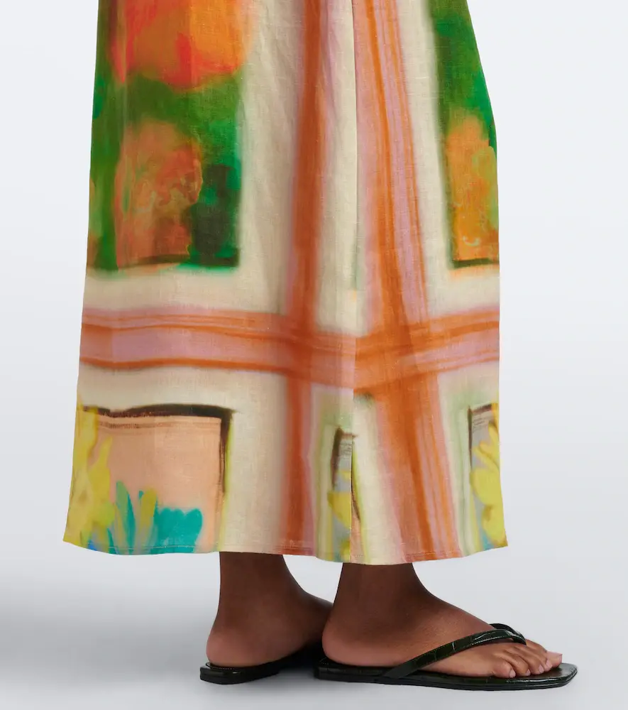 Staud Laura floral linen maxi dress | Thumbnail 2 Staud Laura floral linen maxi dress | Thumbnail 2