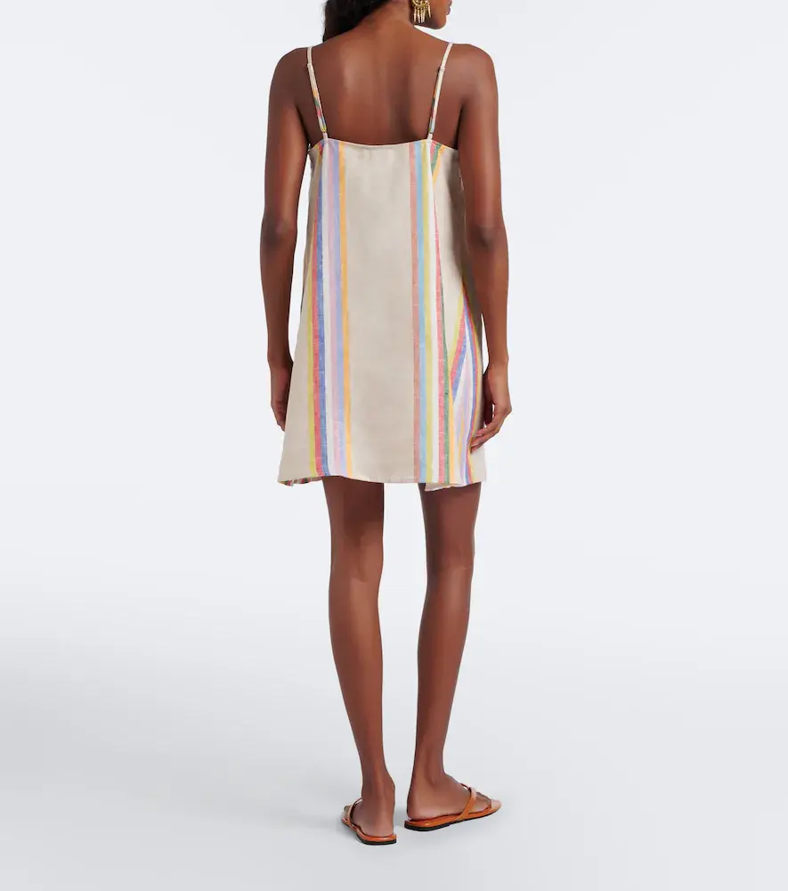 Staud Laura striped linen minidress | Thumbnail 5