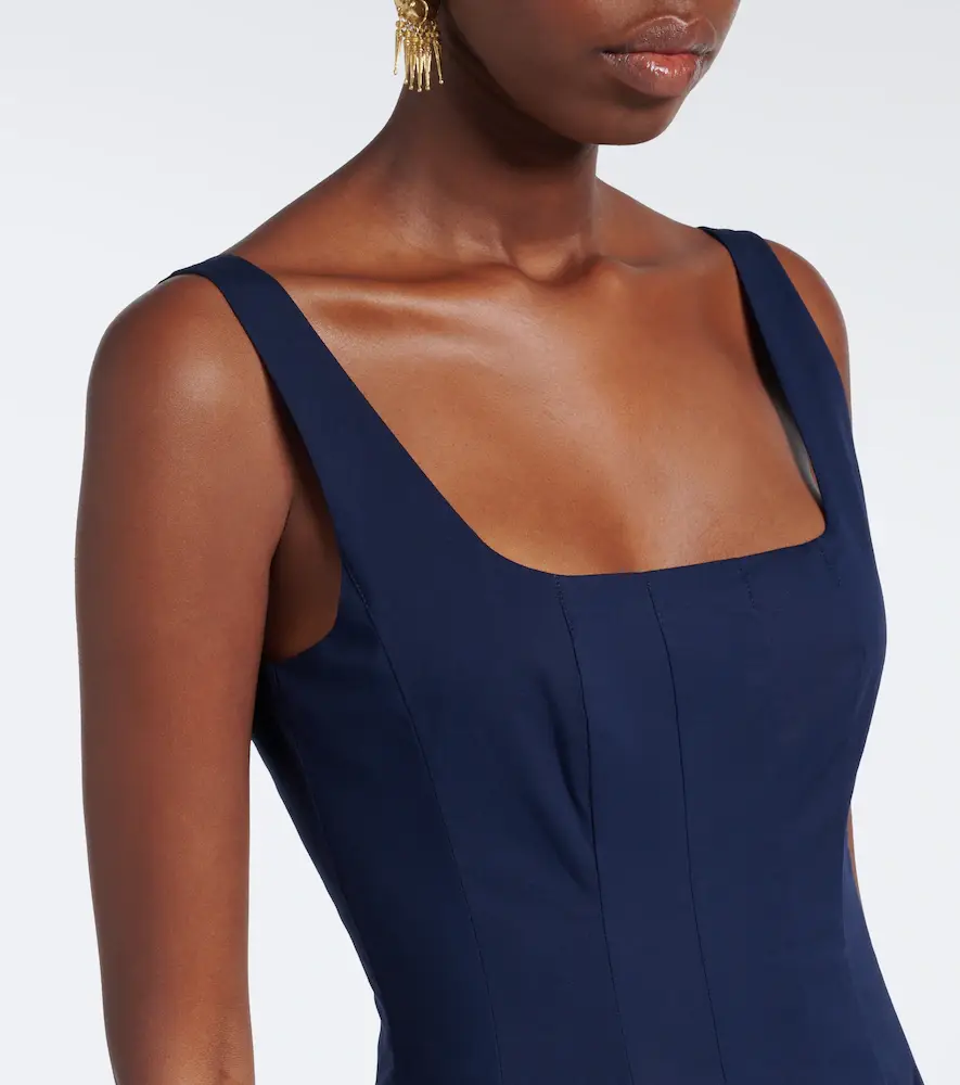 Staud Wells cotton poplin midi dress | Thumbnail 2 Staud Wells cotton poplin midi dress | Thumbnail 2