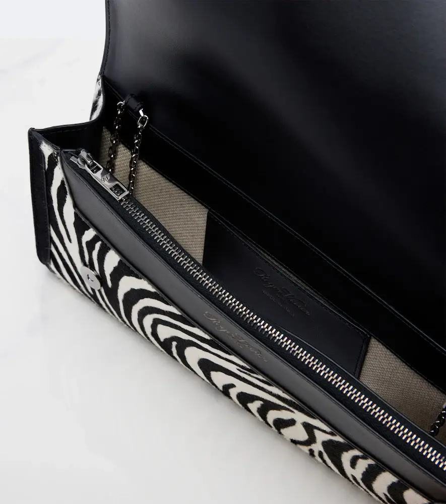 Roger Vivier Belle Vivier zebra-print calf hair clutch | Thumbnail 2 Roger Vivier Belle Vivier zebra-print calf hair clutch | Thumbnail 2