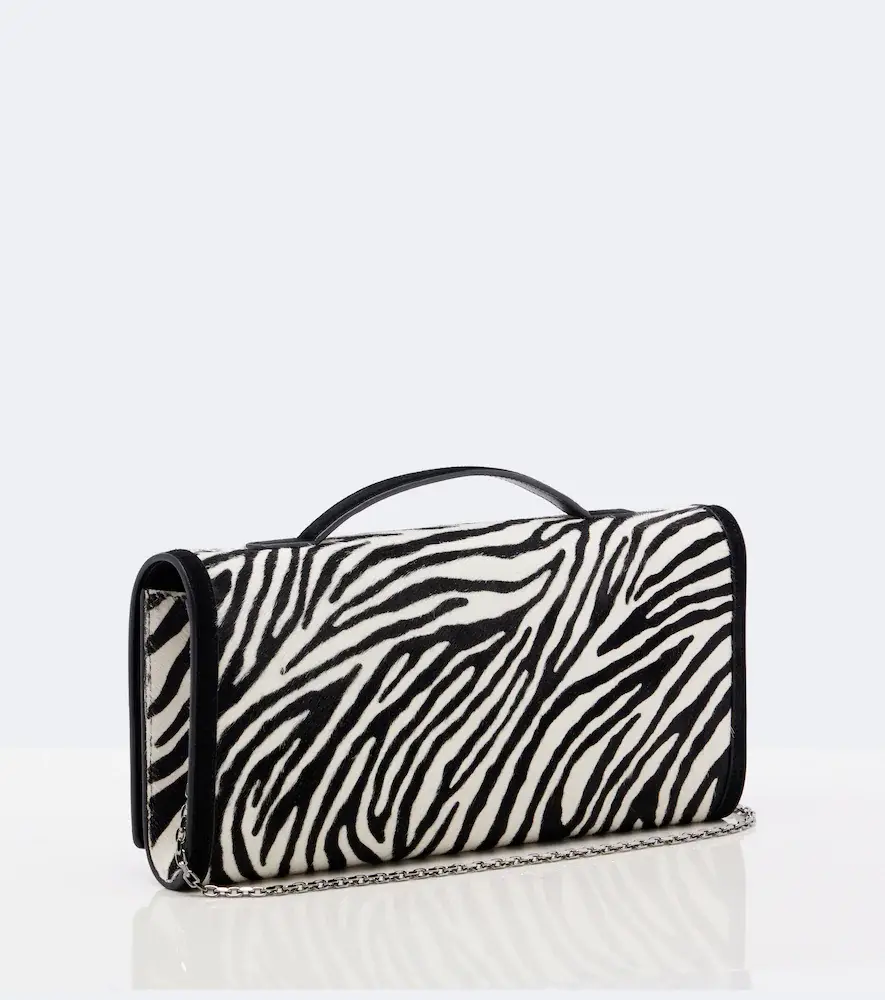 Roger Vivier Belle Vivier zebra-print calf hair clutch | Thumbnail 3 Roger Vivier Belle Vivier zebra-print calf hair clutch | Thumbnail 3