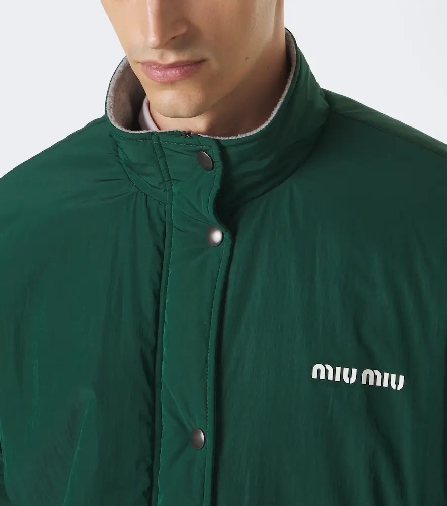 Miu Miu Logo technical jacket | Thumbnail 3 Miu Miu Logo technical jacket | Thumbnail 3