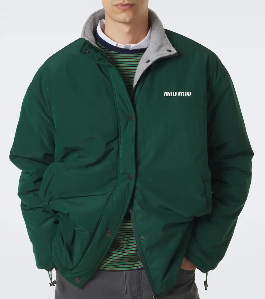 Miu Miu Logo technical jacket | Thumbnail 6 Miu Miu Logo technical jacket | Thumbnail 6