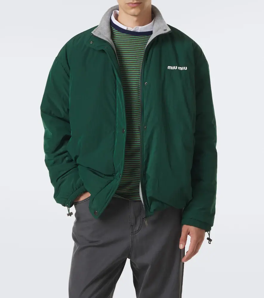 Miu Miu Logo technical jacket | Thumbnail 7 Miu Miu Logo technical jacket | Thumbnail 7