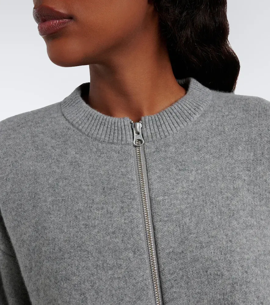 Extreme Cashmere N°478 Xtra Fun cashmere zip-up cardigan | Thumbnail 4