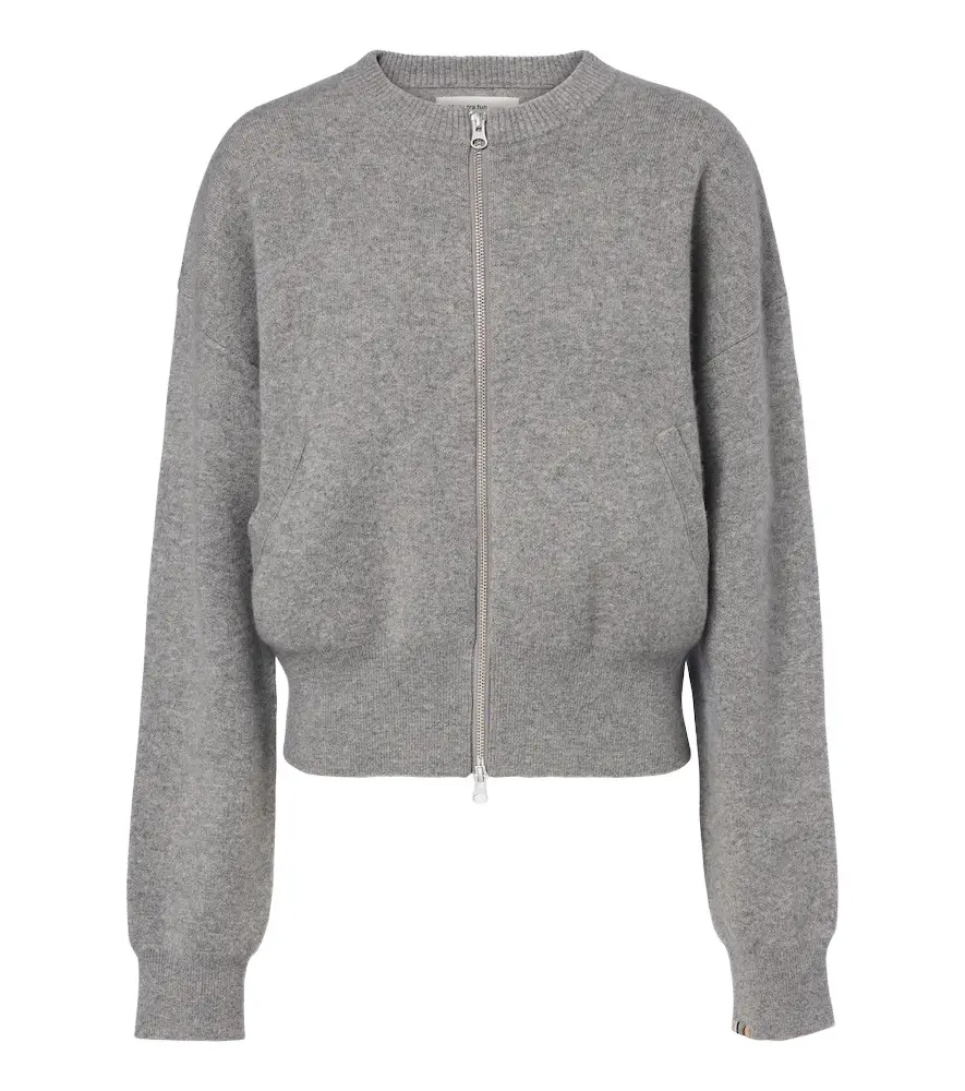 Extreme Cashmere N°478 Xtra Fun cashmere zip-up cardigan