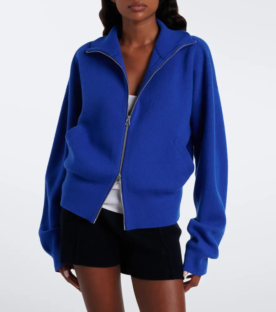 Extreme Cashmere N°385 Xtra Cute cashmere zip-up sweater | Thumbnail 3